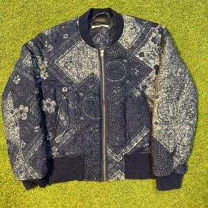 Scotch & Soda navy blue bomber jacket‎ with unique pattern #bomberjacket